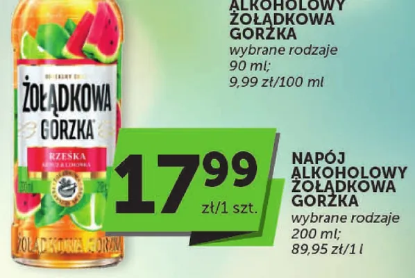 Napój alkoholowy wybrane rodzaje promocja w Groszek
