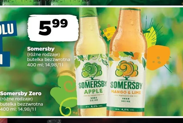 Piwo Somersby Apple promocja w Netto