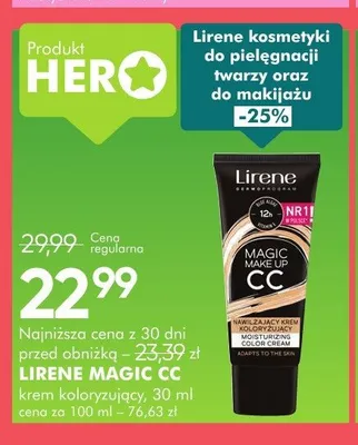 Krem koloryzujący Lirene Magic CC promocja w Super-Pharm