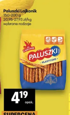 Paluszki Lajkonik klasyczne promocja w Delikatesy Centrum