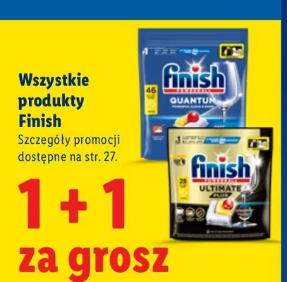 Kapsułki do zmywarki Finish Quantum promocja w Lidl