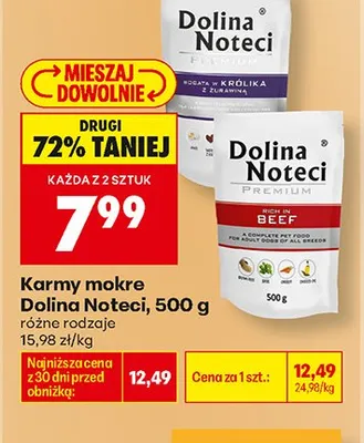 Karma mokra dla psa Dolina Noteci Premium promocja w Biedronka
