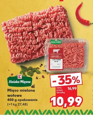 Mięso mielone wołowe Stoisko Mięsne promocja w Kaufland
