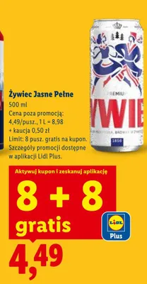 Piwo Jasne Pełne promocja w Lidl