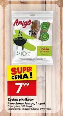 Zestaw piknikowy 4-osobowy Amigo promocja w Twój Market