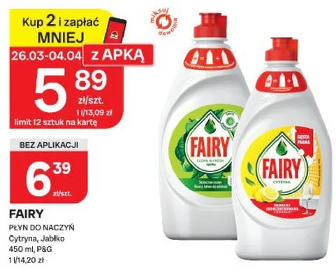 Płyn do naczyń Cytryna, Jabłko promocja w Chorten