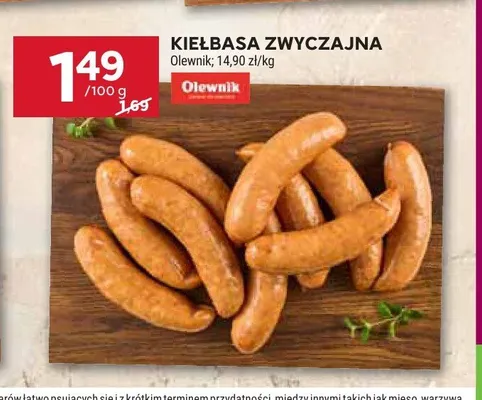 Kiełbasa zwyczajna Olewnik promocja w Stokrotka