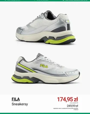 Sneakersy FILA promocja w Deichmann