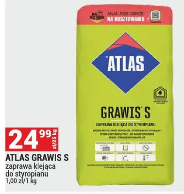 Zaprawa klejąca do styropianu Grawis S promocja w Merkury Market