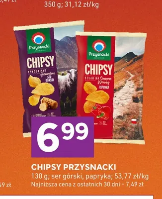 Chipsy Przysnacki ser górski promocja w Stokrotka