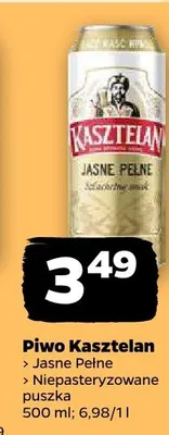 Piwo Kasztelan Jasne Pełne promocja w Netto