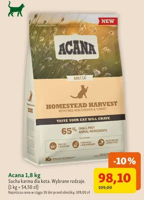 Sucha karma dla kota Acana Homestead Harvest promocja w MAXI ZOO