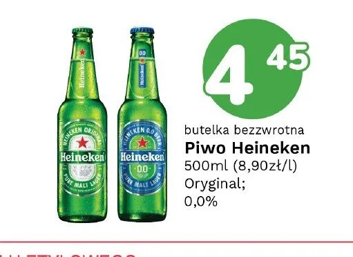 Piwo Heineken Oryginal promocja w Limonka