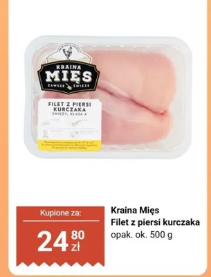 Filet z piersi kurczaka Kraina Mięs świeży klasa A promocja w Biedronka