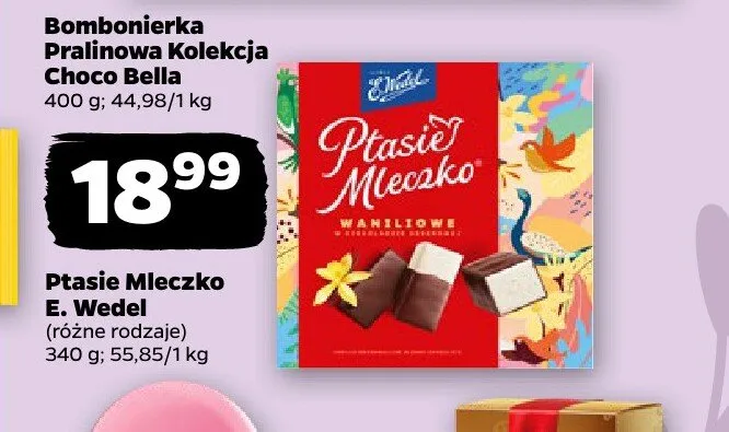 Ptasie Mleczko waniliowe E. Wedel promocja w Netto