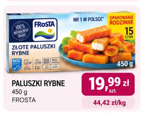Paluszki rybne Frosta promocja w emma MARKET