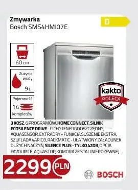 Zmywarka Bosch SMS4HMI07E promocja w kakto.pl