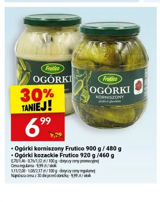 Ogórki kozackie Frutico promocja w Twój Market