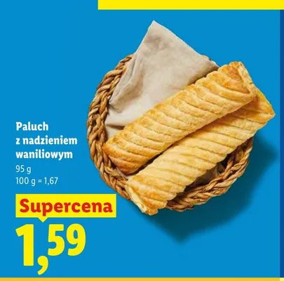Paluch z nadzieniem waniliowym promocja w Lidl