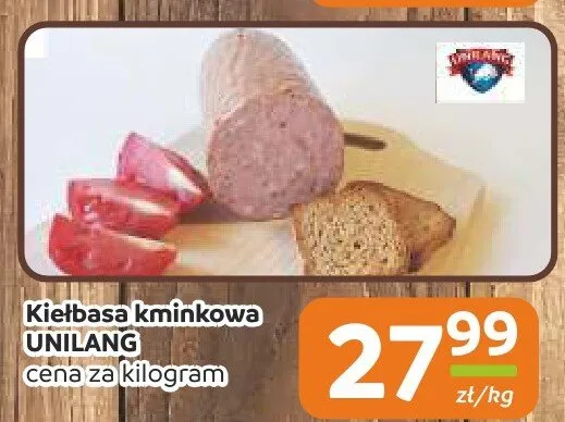Kiełbasa kminkowa Unilang promocja w Społem Częstochowa
