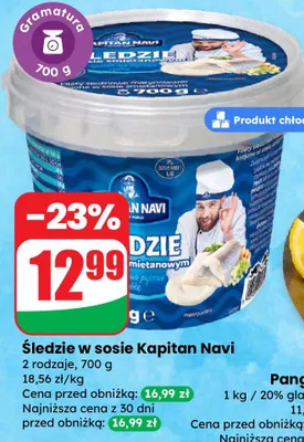 Śledzie w sosie promocja w Dino