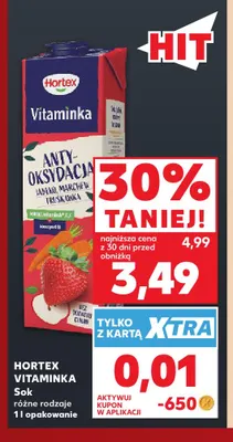 Sok Hortex Vitaminka promocja w Kaufland