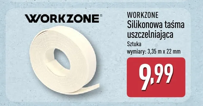 Silikonowa taśma uszczelniająca Workzone promocja w Aldi