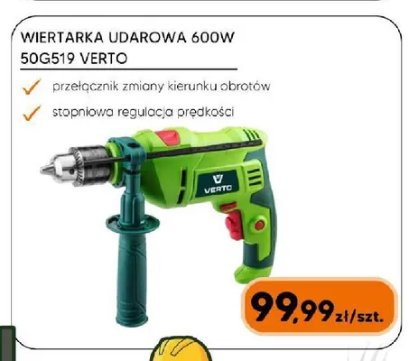 Wiertarka udarowa Verto 600W promocja w HIPPER.pl