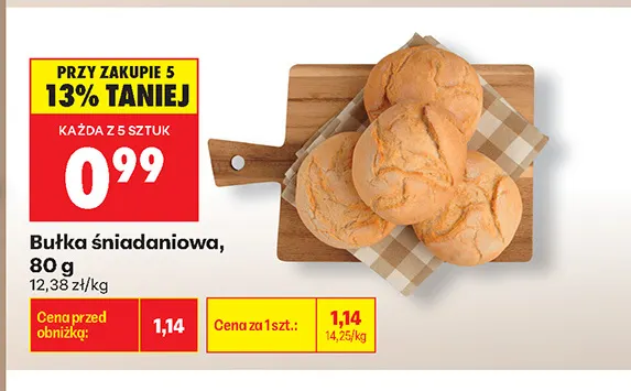 Bułka śniadaniowa promocja w Biedronka