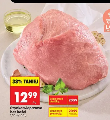 Szynka wieprzowa bez kości promocja w Biedronka