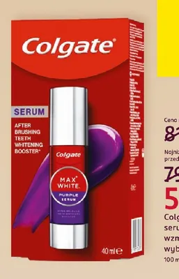 Serum do zębów wzmacniające wybielanie Colgate promocja w Rossmann