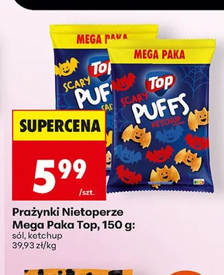 Prażynki Nietoperze Mega Paka Top ketchup promocja w Biedronka
