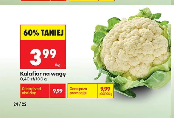 Kalafior promocja w Biedronka