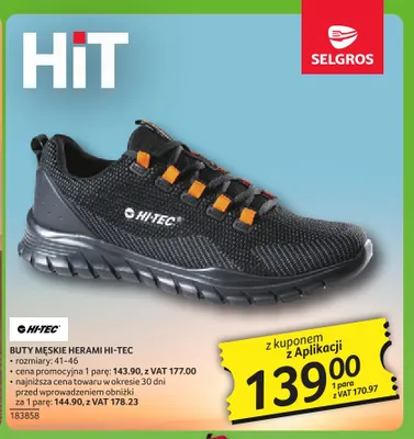 Buty męskie Herami Hi-Tec promocja w Selgros
