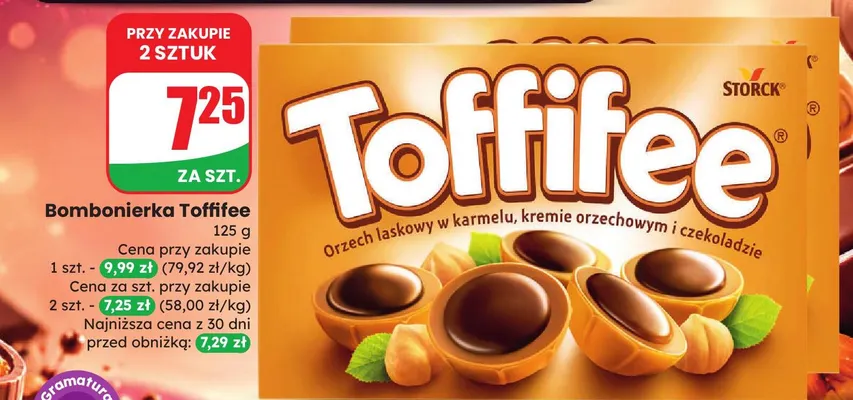 Bombonierka Toffifee promocja w Dino