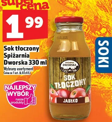 Sok tłoczony Spiżarnia Dworska promocja w TOPAZ