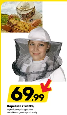 Kapelusz z siatką promocja w Bricomarche