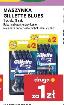 Maszynka do golenia Gillette Blue3 8-pak promocja w Stokrotka