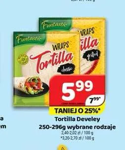 Tortilla Funtastic wraps promocja w Delfin