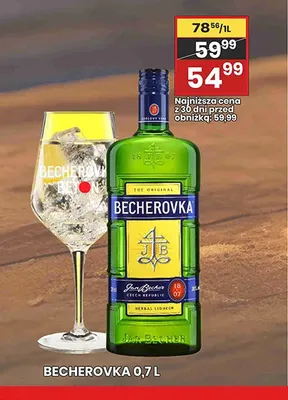 Likier Becherovka promocja w Wafelek