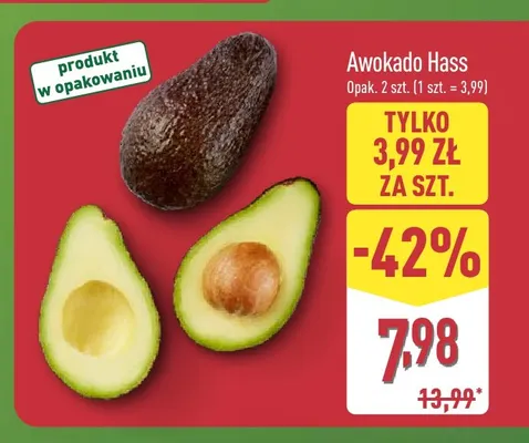Awokado Hass 2-pak promocja w Aldi