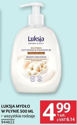 Mydło LUKSJA 500 ml promocja w Selgros
