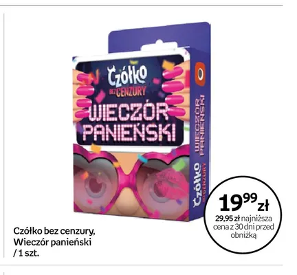 Gra karciana Czółko bez cenzury Wieczór panieński promocja w Empik