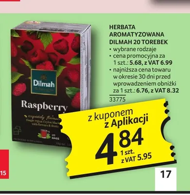 Herbata aromatyzowana Dilmah promocja w Selgros