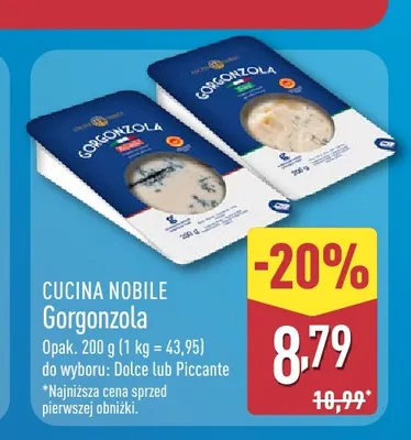 Ser Gorgonzola Cucina Nobile Dolce promocja w Aldi