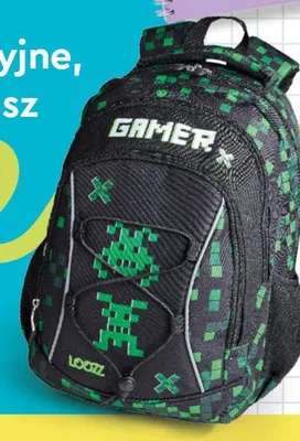Plecak szkolny Loozz Gamer promocja w Biedronka