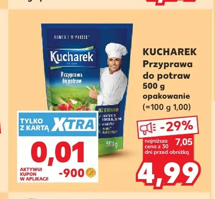 Przyprawa do potraw Kucharek promocja w Kaufland