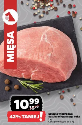 Szynka wieprzowa Sztuka Mięsa Mega Paka promocja w Netto
