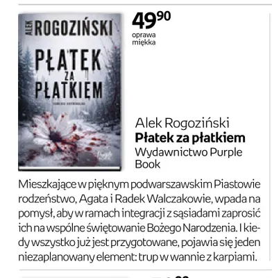 Książka Alek Rogoziński Płatek za płatkiem promocja w Empik