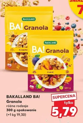 Płatki śniadaniowe granola różne rodzaje promocja w Kaufland